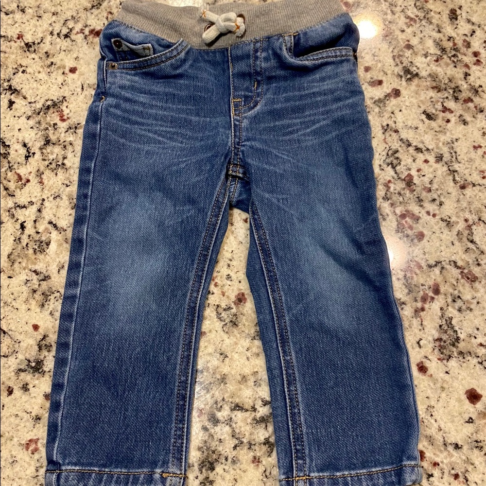 Toddler Cat & Jack 18 mo drawstring straight jeans